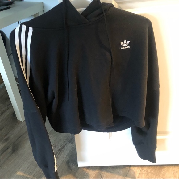 Adidas Cropped Hoodie - Picture 1 of 3